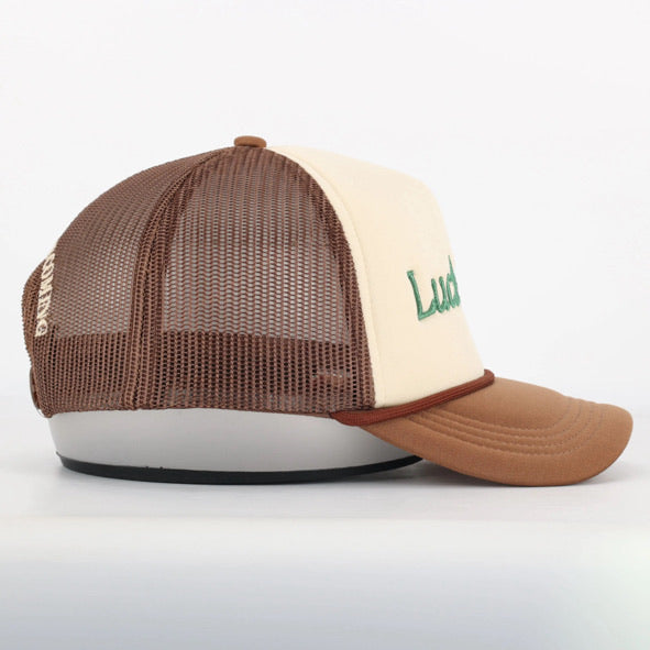Lucky Girl Trucker Hat - The Cozy Coast x Rise Above Fall Below
