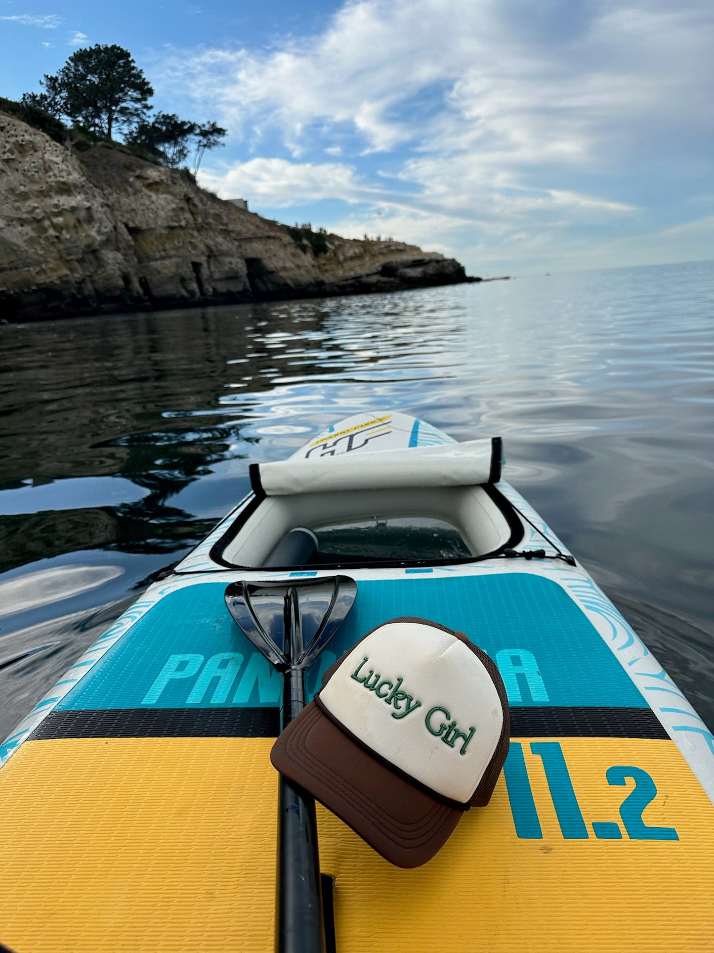 Lucky Girl Trucker Hat - The Cozy Coast x Rise Above Fall Below