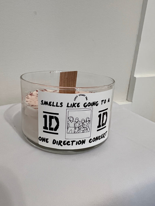 smells like a one direction concert candle
