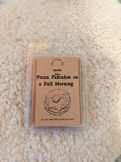 pecan pancakes on a fall morning wax melts