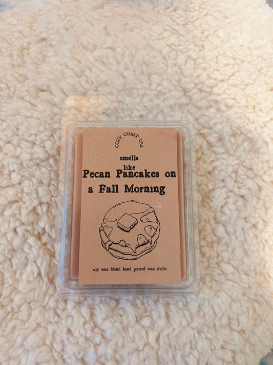 pecan pancakes on a fall morning wax melts