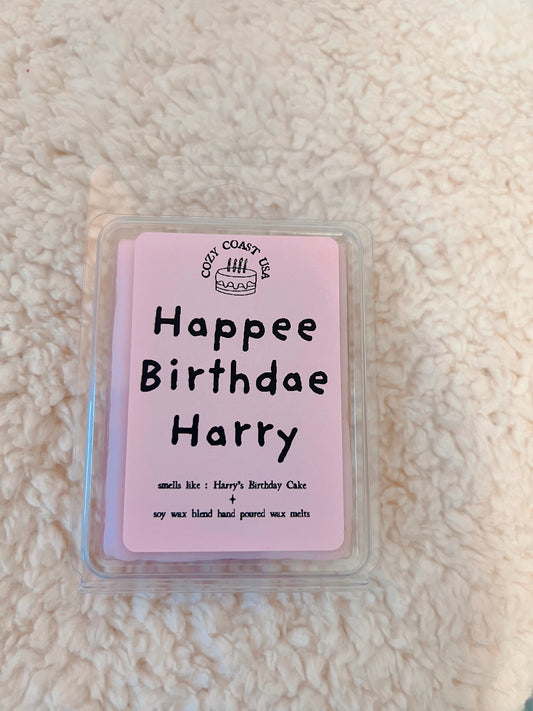 happee birthdae Harry wax melts